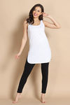 Zivame Knit Cotton Kurti Slip - Lucent White — thumbnail 5
